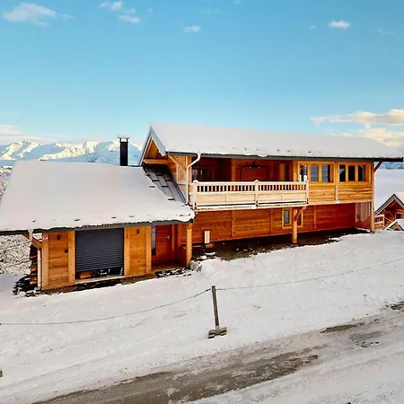 Σαλέ 5* Avec Et Jacuzzi - 15 Personnes - Acces Pistes - Parking Prive *